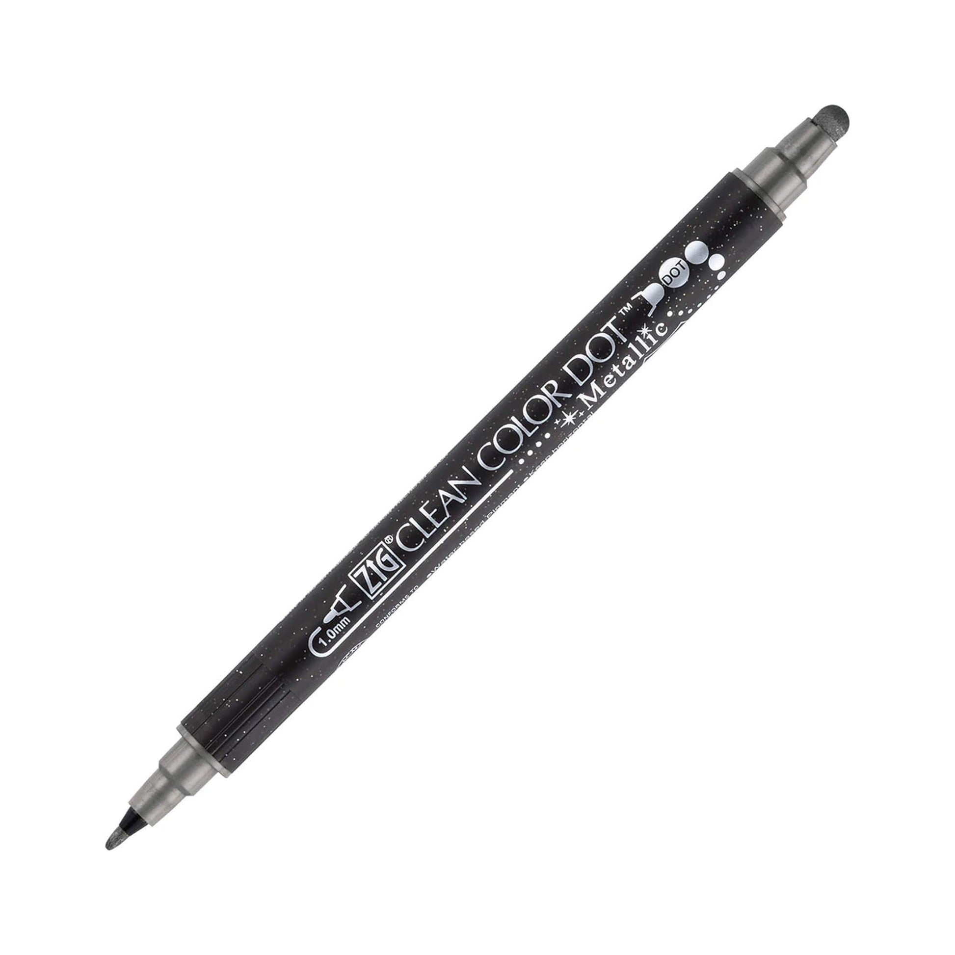 Kuretake ZIG Clean Color Dot Metallic - Silver - Dot Markers