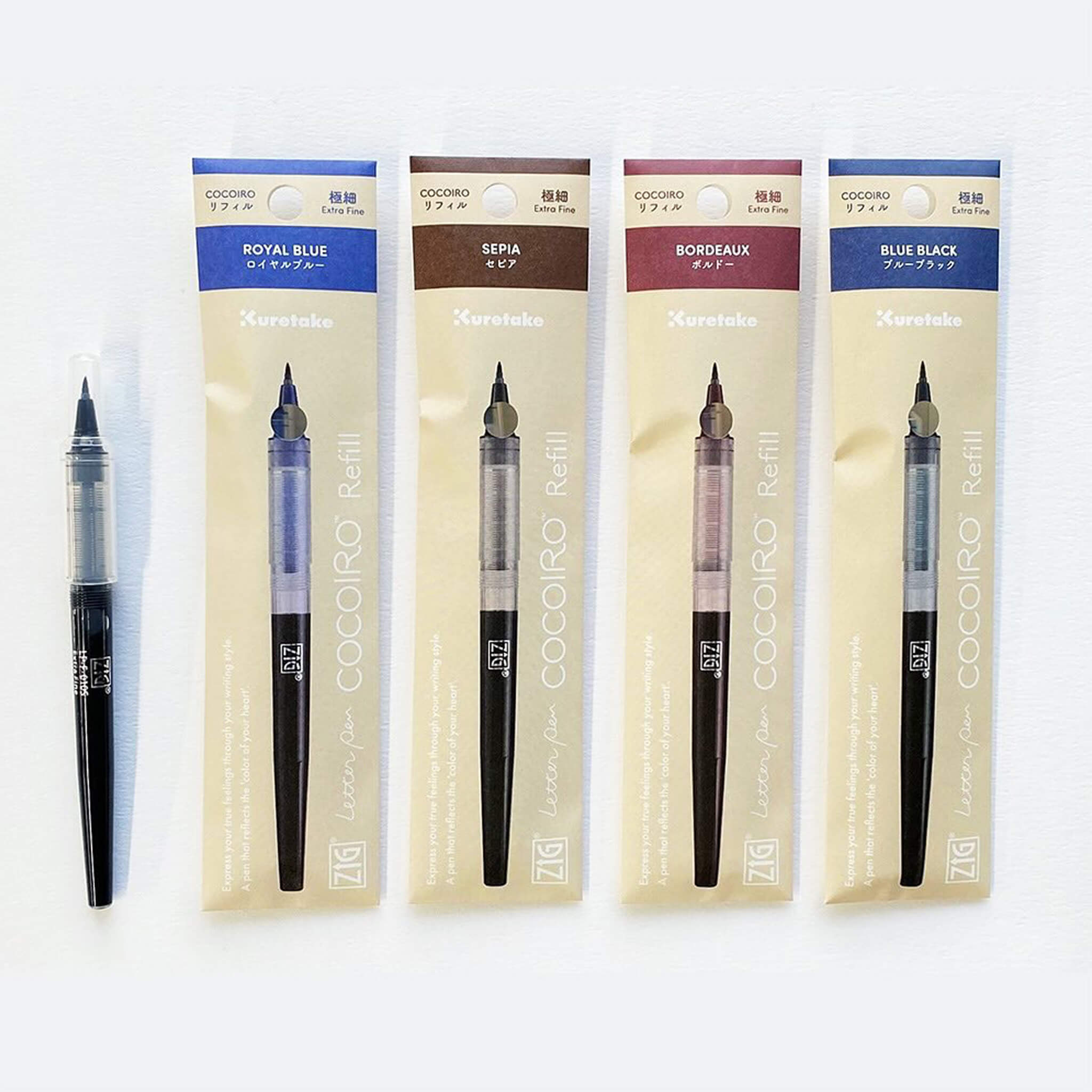 Kuretake ZIG COCOIRO Letter Pen Refill LP-F – Paper Whisper