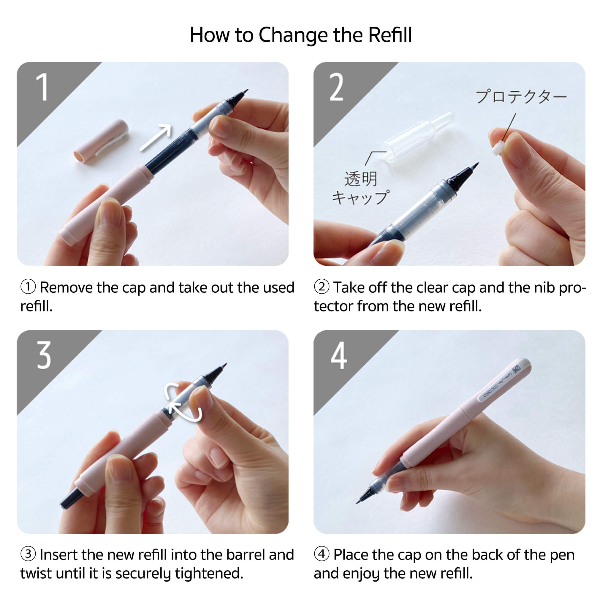 Kuretake ZIG COCOIRO Letter Pen Refill LP-F – Paper Whisper