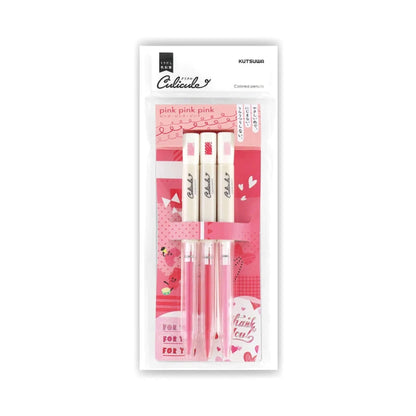 Kutsuwa Culicule Colored Pencil 3 - Color Set - Pink Pink Pink - Colored Pencils