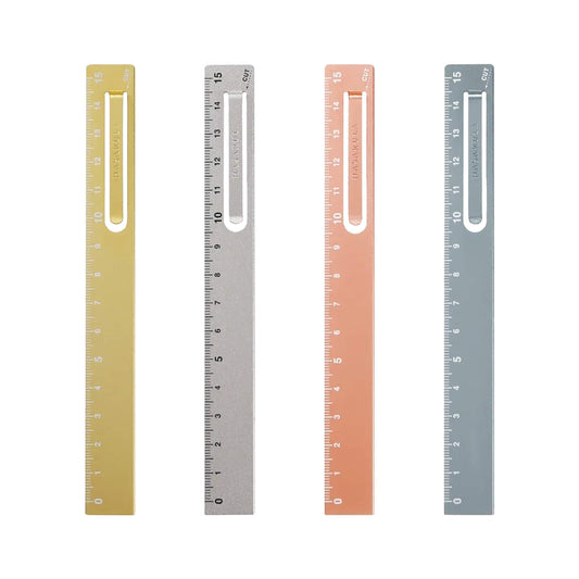 Kutsuwa Hasarula Aluminium Ruler - Gold - Rulers