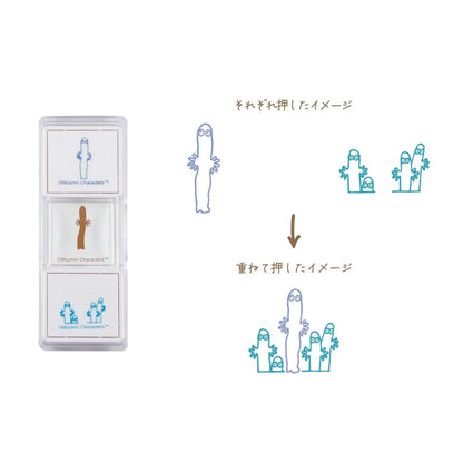 Kutsuwa × Moomin Hancoco Slide Layer Stamp - Moomintroll - Pre-inked Stamps
