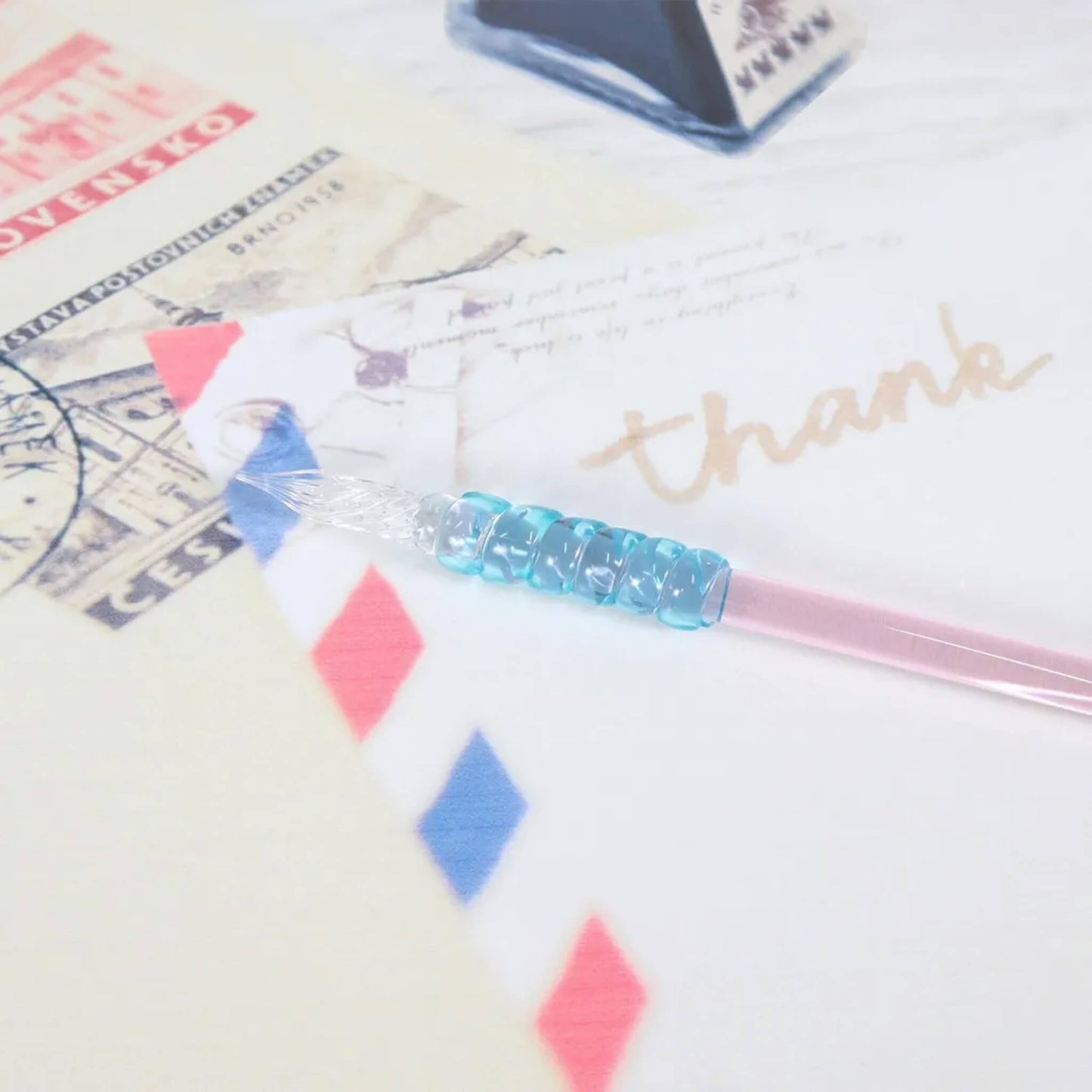 Kutsuwa Punyu Spiral Pen Grip - Clear - Pen Grips