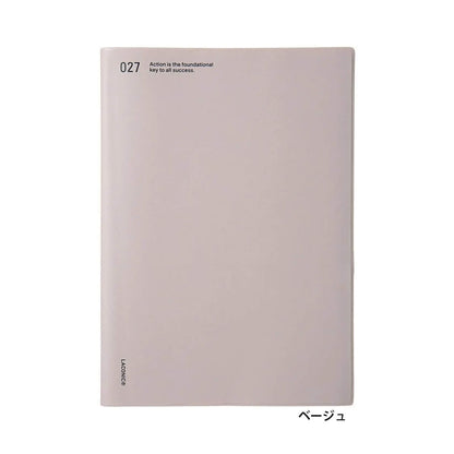 LACONIC Diary 2027 - A5 Vertical Weekly & Memo [Sep 2026 Start] - Beige - 2027 Dairies & Planners