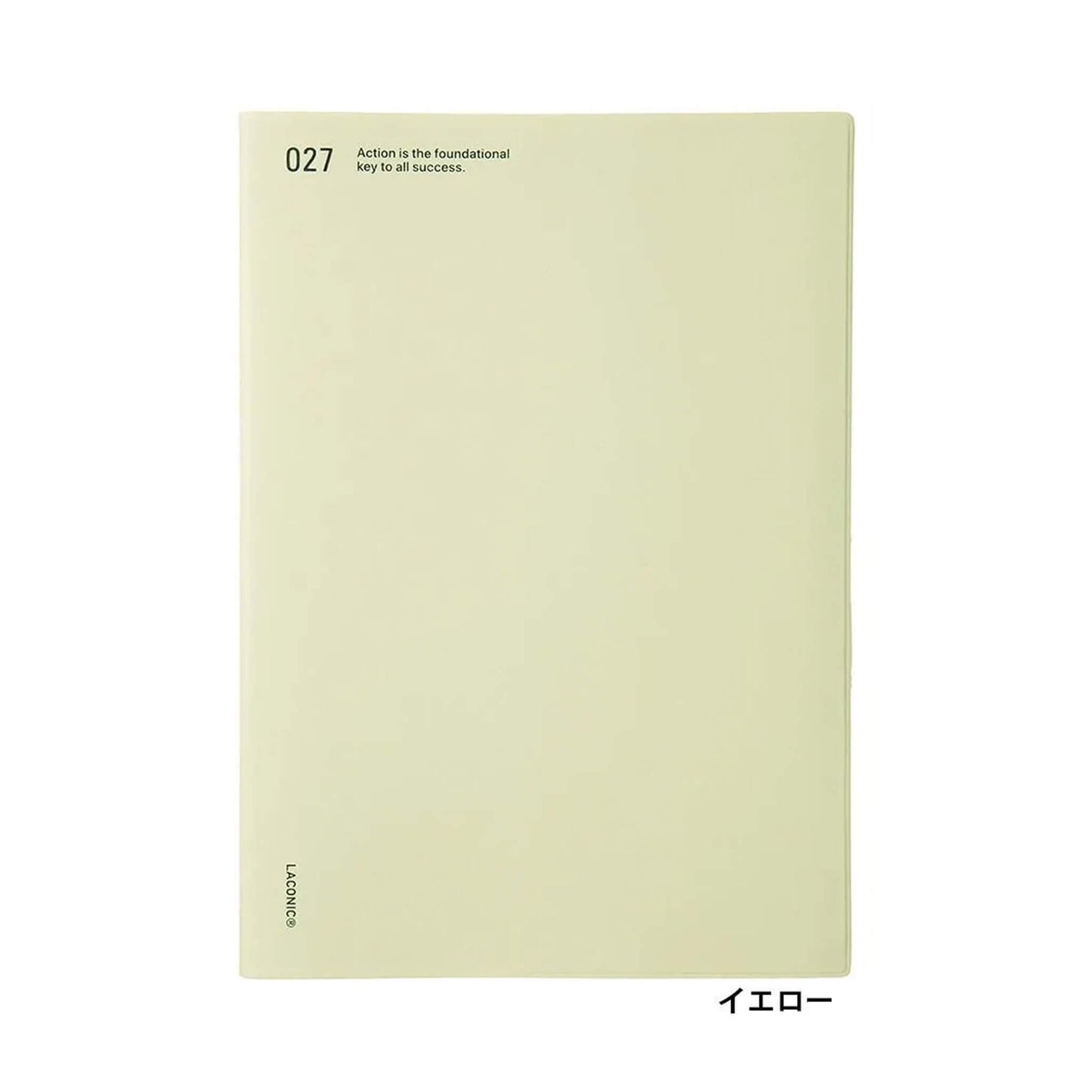 LACONIC Diary 2027 - A5 Vertical Weekly & Memo [Sep 2026 Start] - Yellow - 2027 Dairies & Planners
