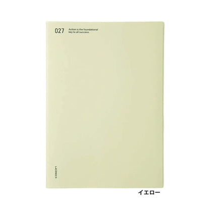 LACONIC Diary 2027 - A5 Vertical Weekly & Memo [Sep 2026 Start] - Yellow - 2027 Dairies & Planners