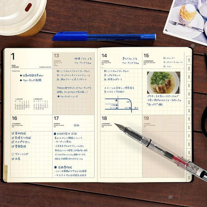 LACONIC Diary 2027 - B6 Block Weekly & Index [Sep 2026 Start] - Blue - 2027 Dairies & Planners