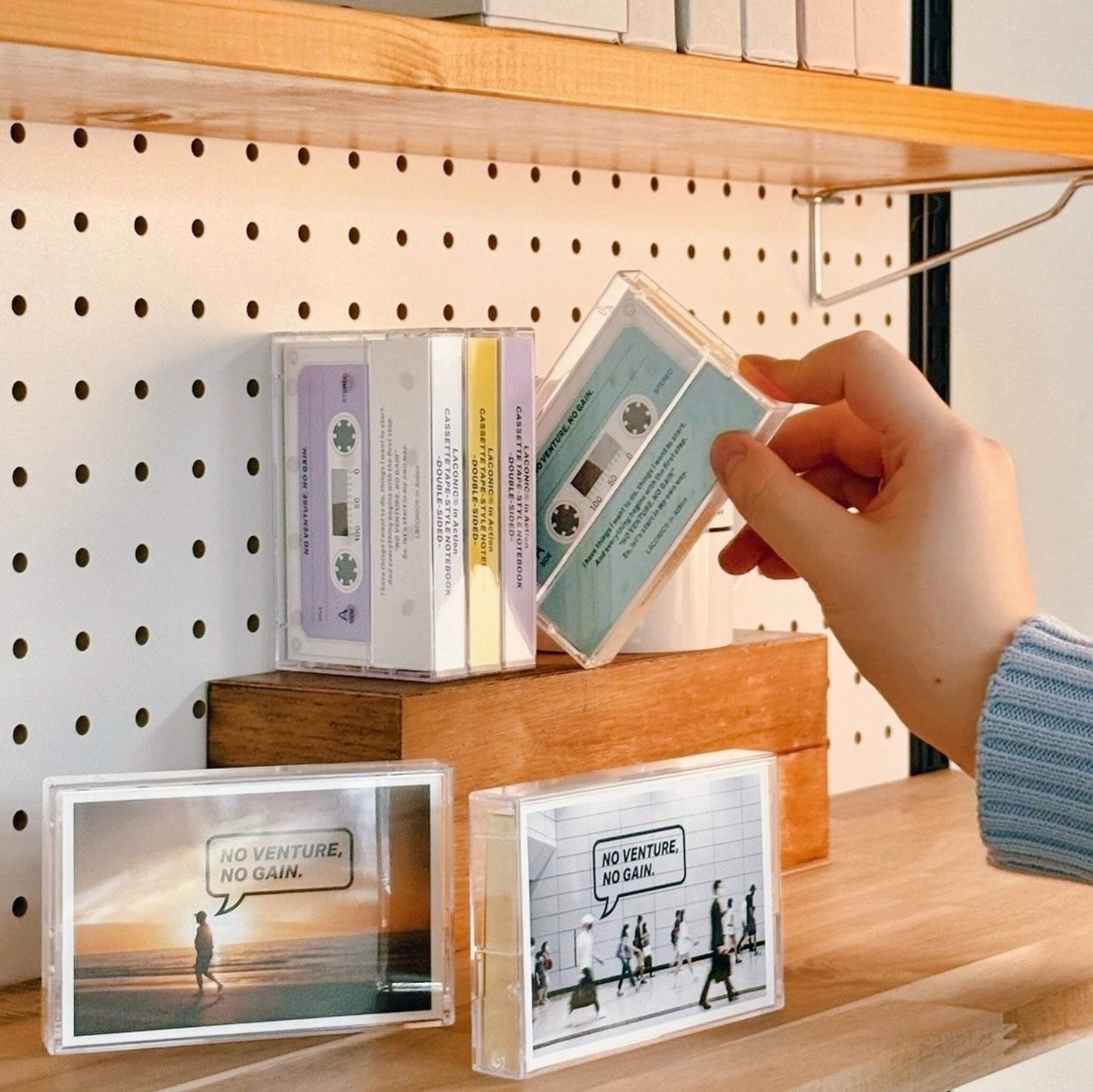 LACONIC in Action Cassette Tape Notebook - Pink - Notebooks