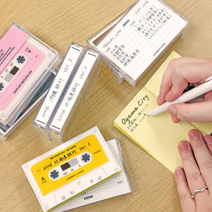 LACONIC in Action Cassette Tape Notebook - Pink - Notebooks