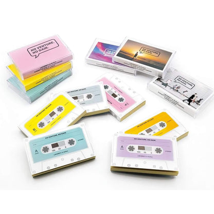 LACONIC in Action Cassette Tape Notebook - Pink - Notebooks