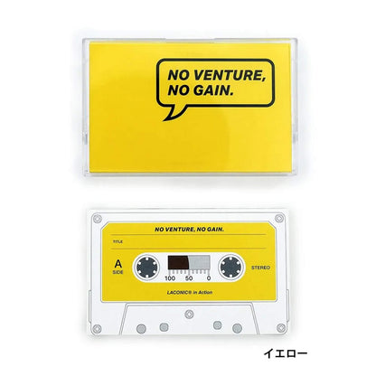 LACONIC in Action Cassette Tape Notebook - Yellow - Notebooks