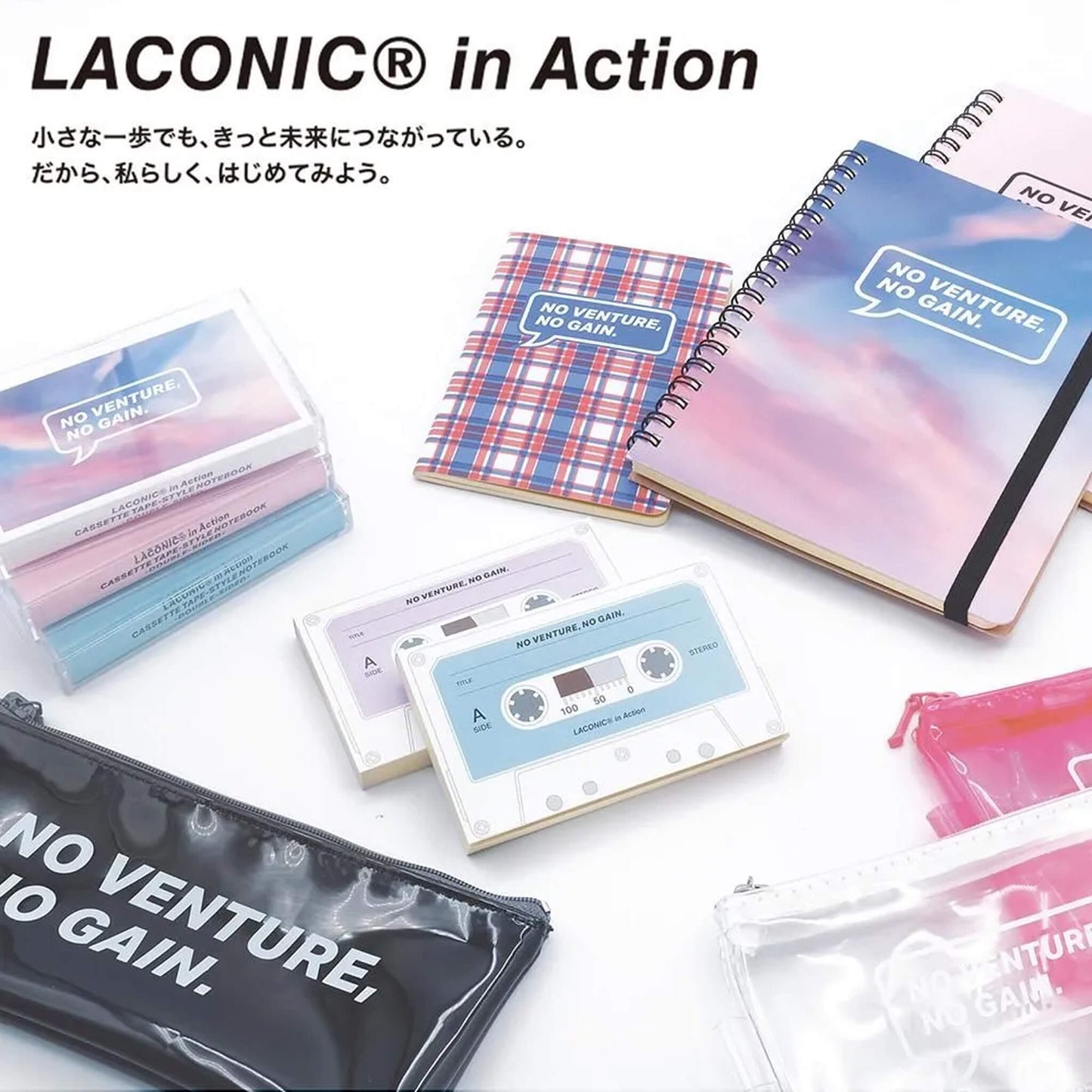 LACONIC In Action Pen Pouch - Black - Pen Cases