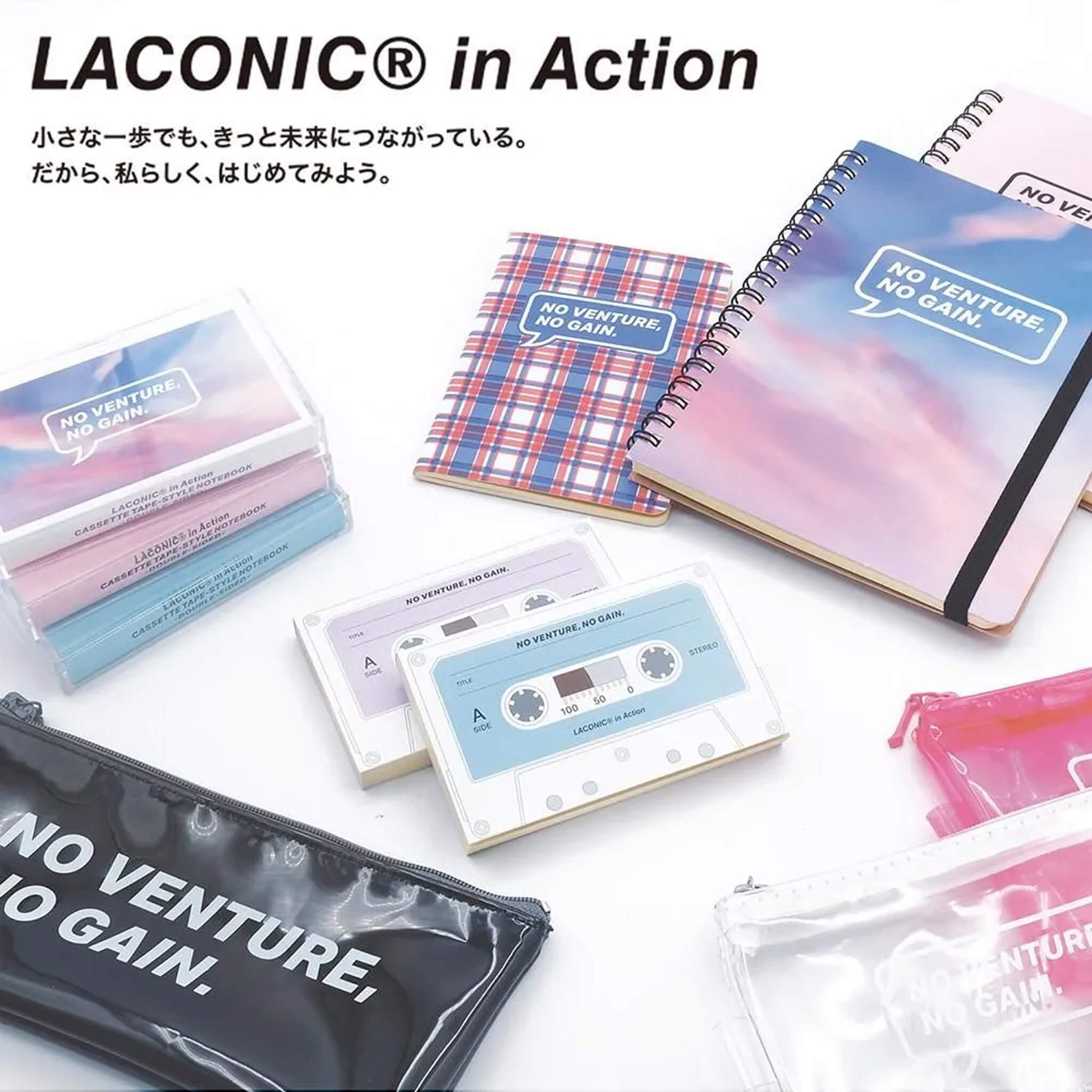 LACONIC In Action Pen Pouch - Black - Pen Cases