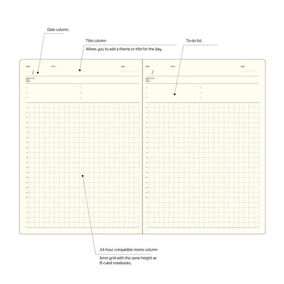 LACONIC Style Notebook A5 Daily Planner - Diaries & Planners