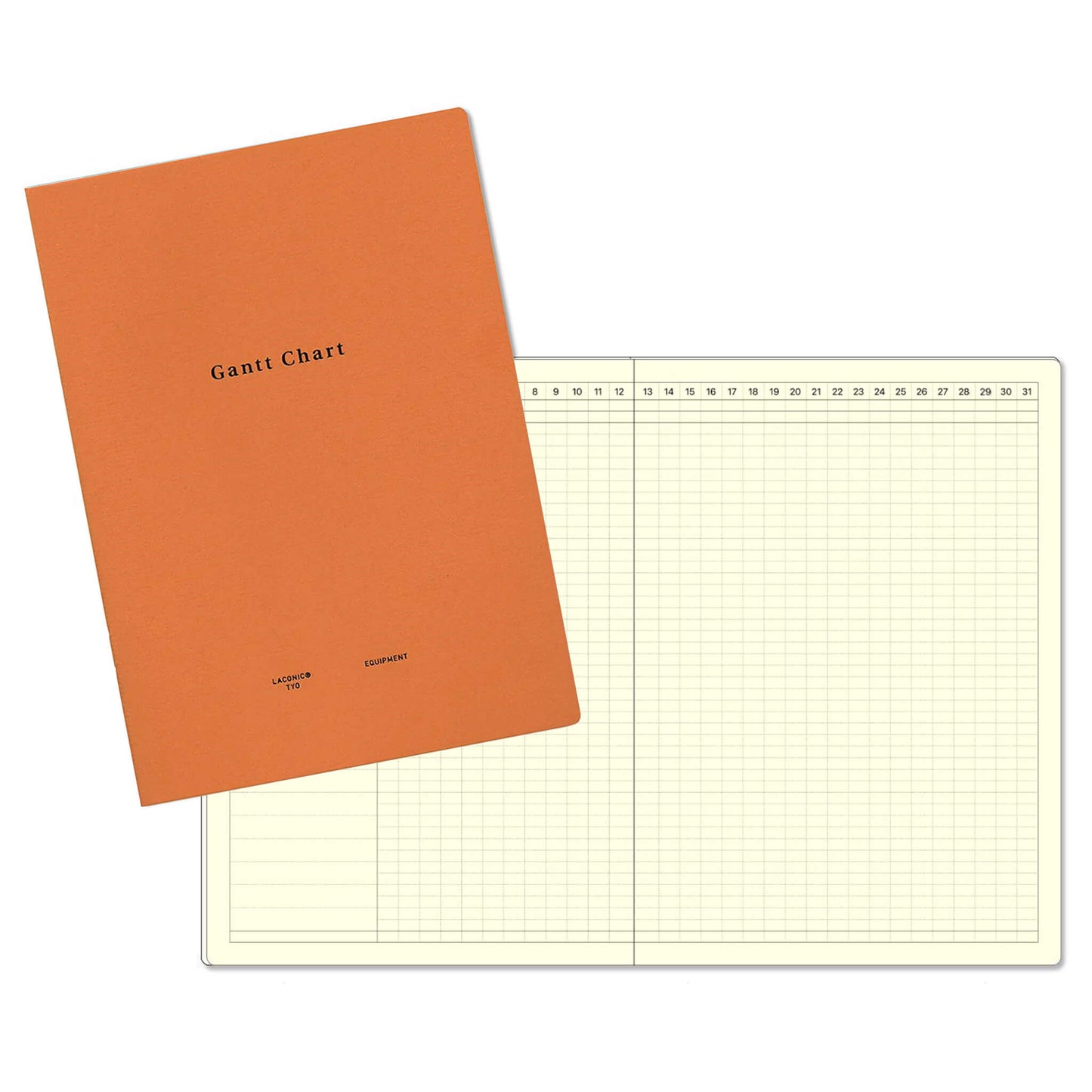 LACONIC Style Notebook A5 Gantt Chart Planner - Guided Journals