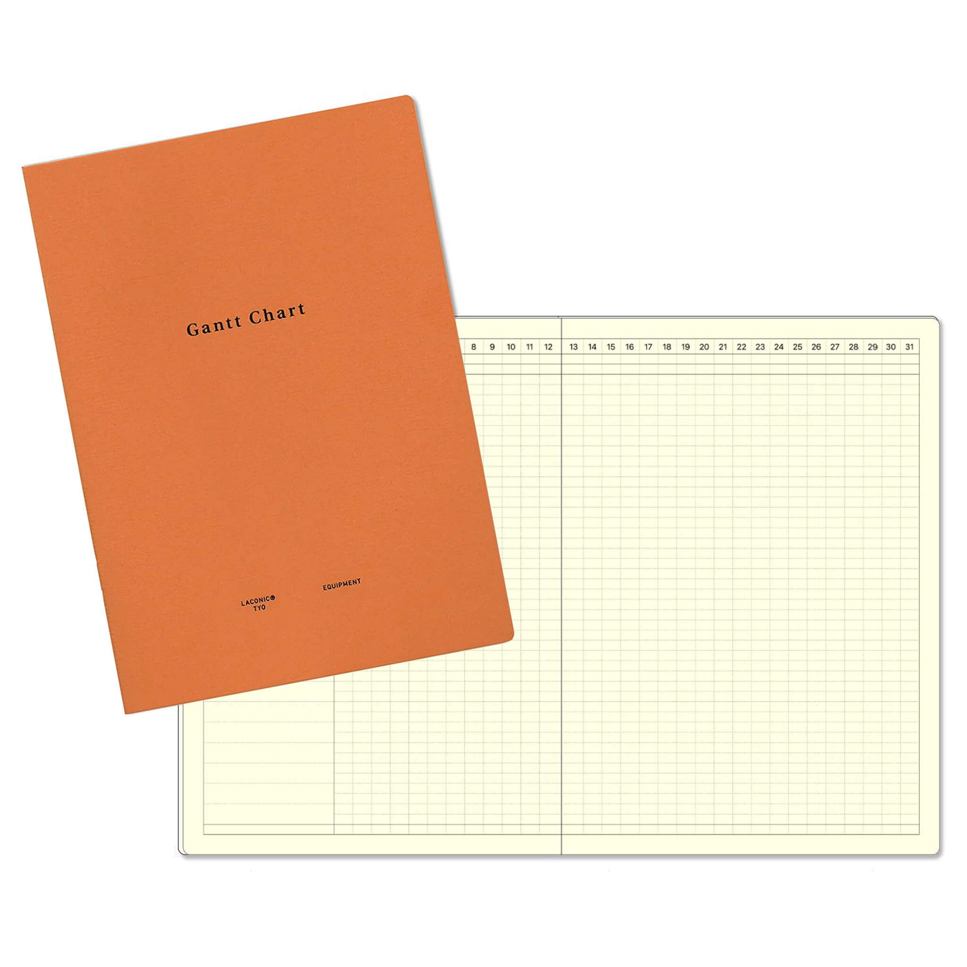 LACONIC Style Notebook A5 Gantt Chart Planner - Guided Journals
