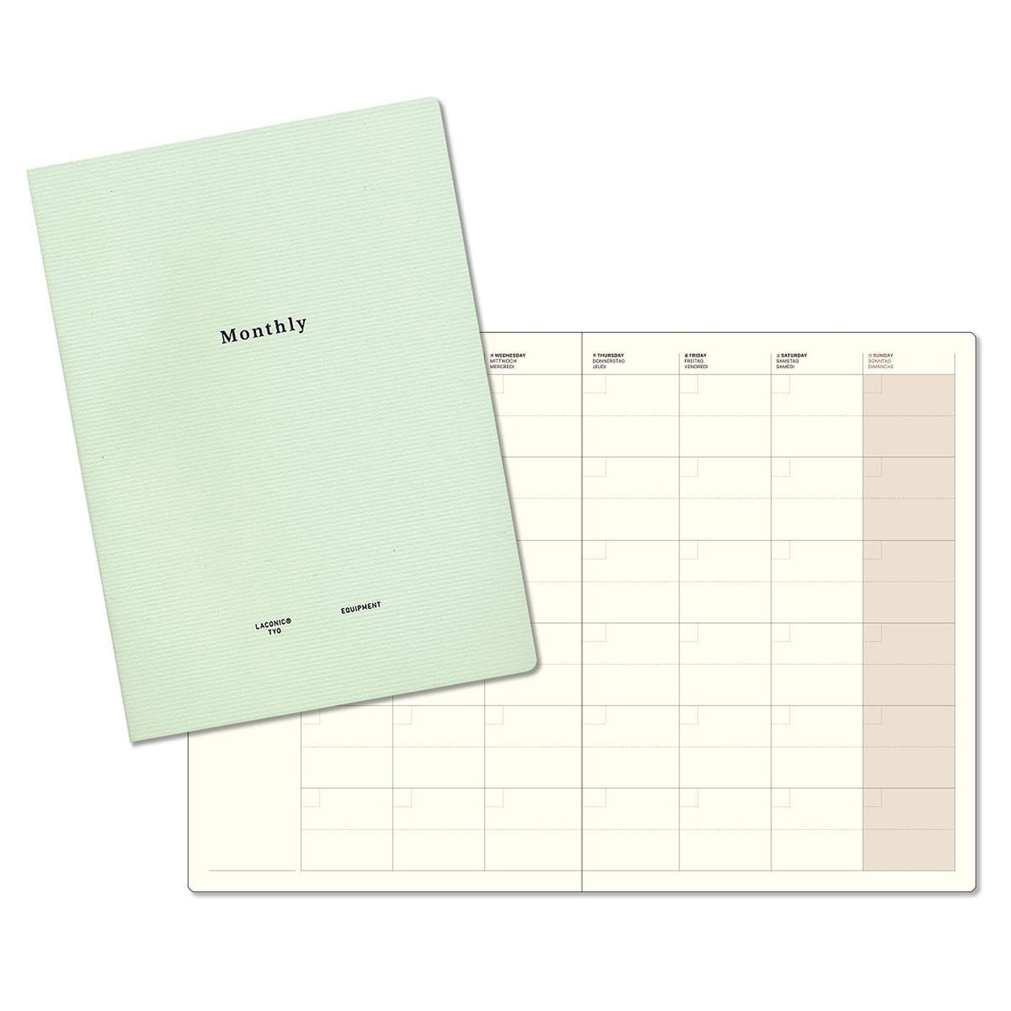 LACONIC Style Notebook A5 Monthly Planner - Diaries & Planners