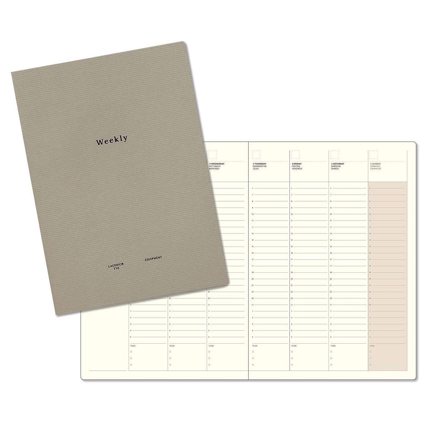 LACONIC Style Notebook A5 Weekly Planner - Diaries & Planners