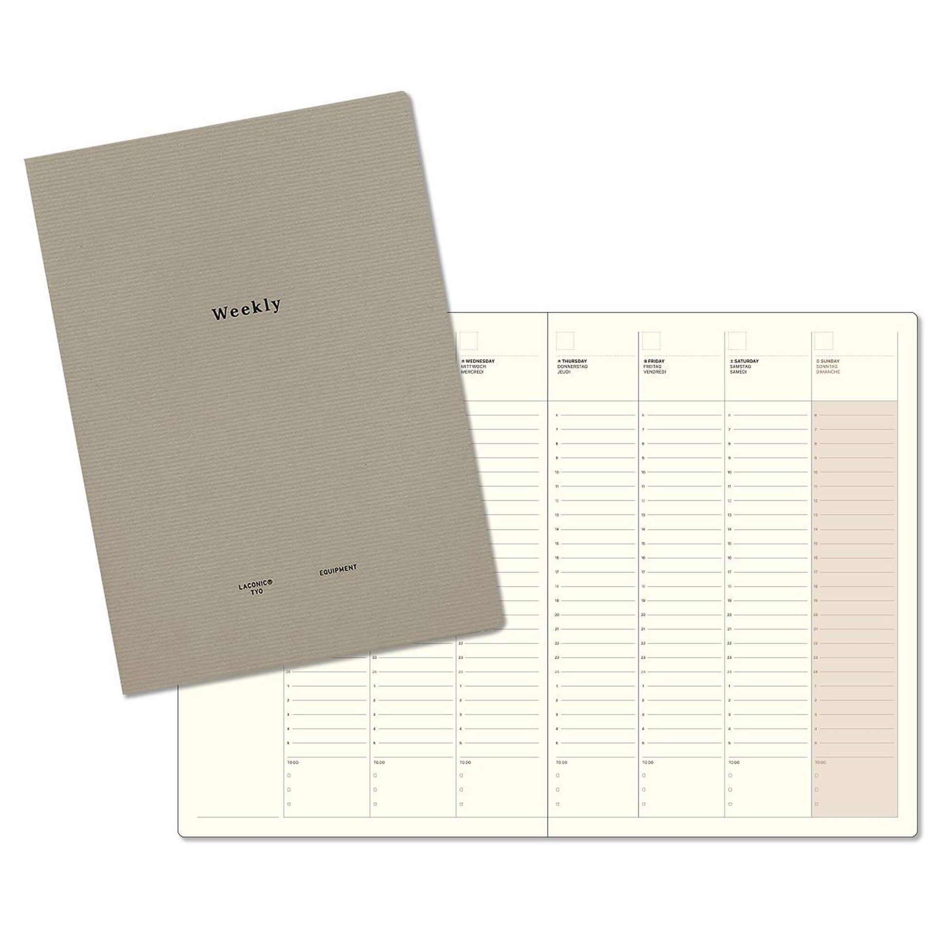 LACONIC Style Notebook A5 Weekly Planner - Diaries & Planners
