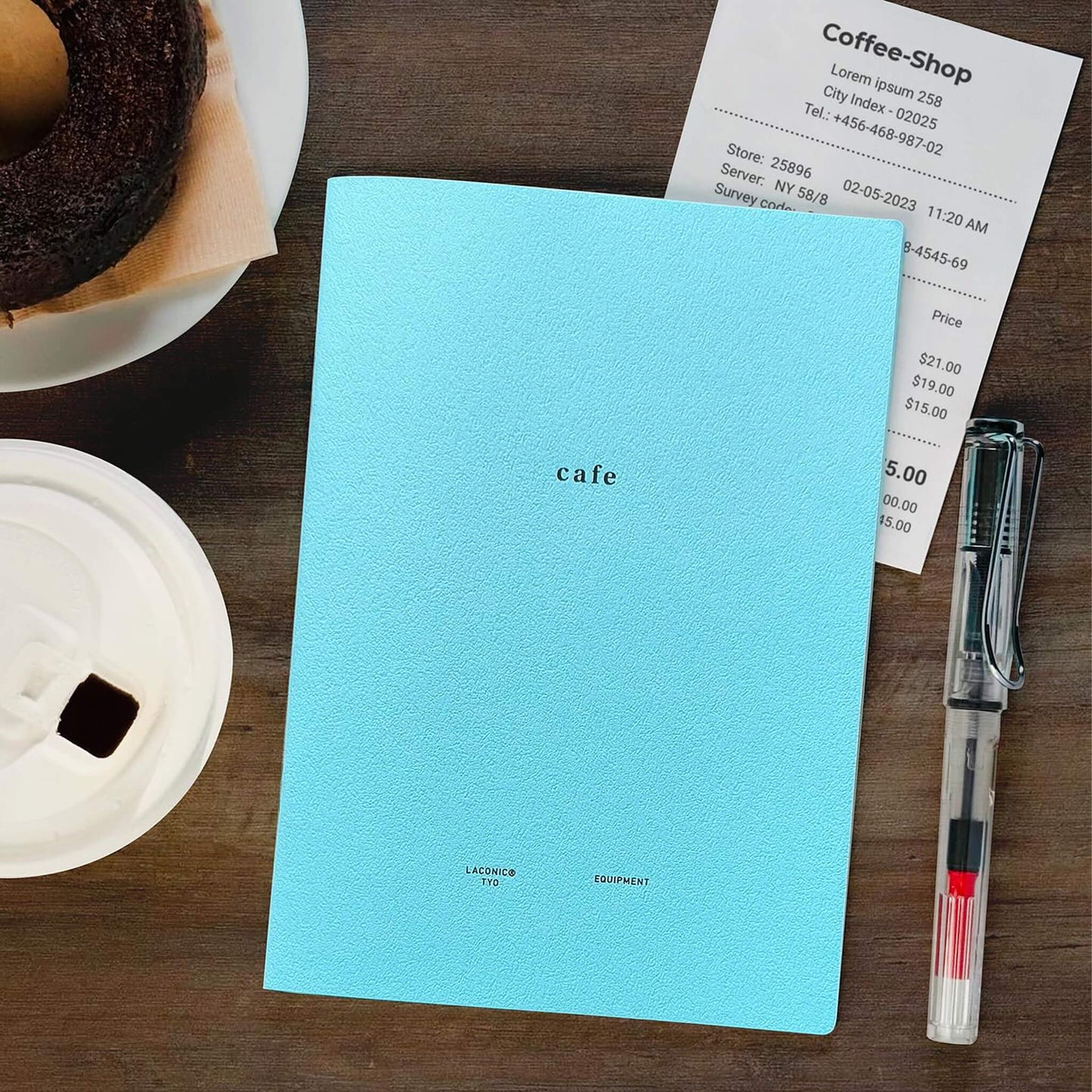 LACONIC Style Notebook B6 Café Guide Journal - Guided Journals