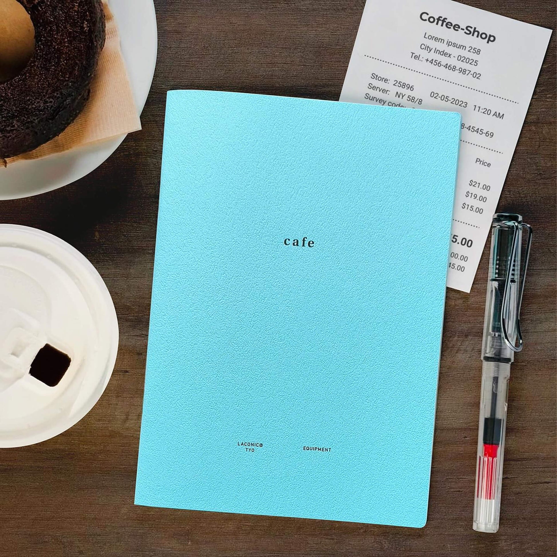 LACONIC Style Notebook B6 Café Guide Journal - Guided Journals