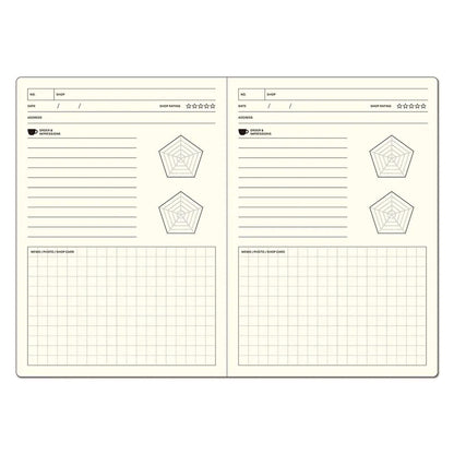 LACONIC Style Notebook B6 Café Guide Journal - Guided Journals