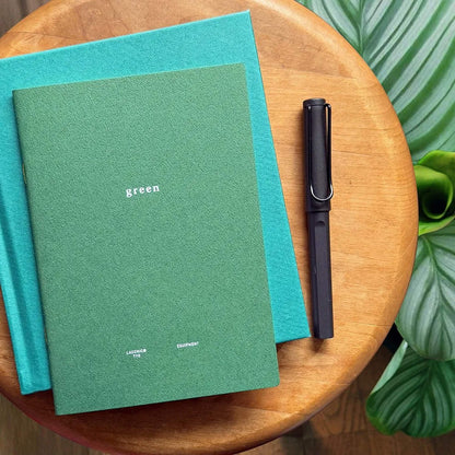 LACONIC Style Notebook B6 Green Plant Journal - Guided Journals