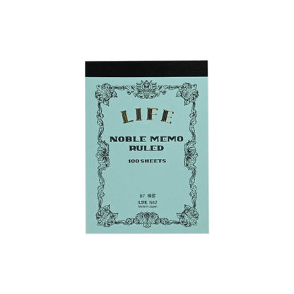 Life Noble Memo Pad B7 - Ruled - Memo Pads