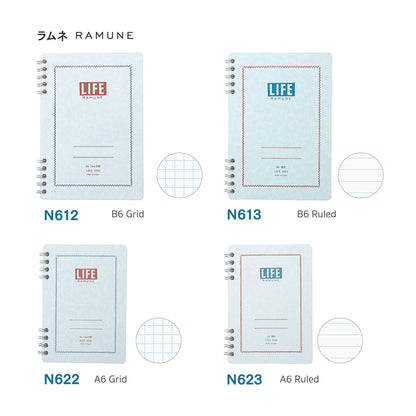 Life Ramune Ring Notebook B6 - Grid - Notebooks
