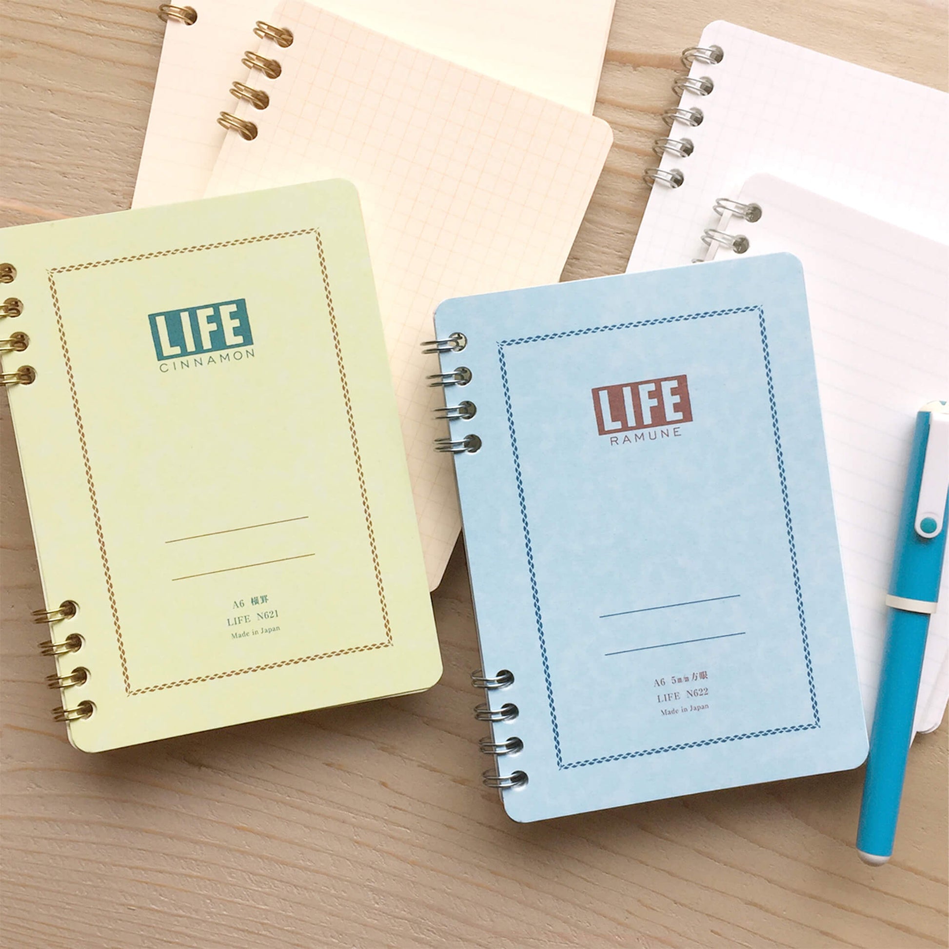 Life Ramune Ring Notebook B6 - Grid - Notebooks