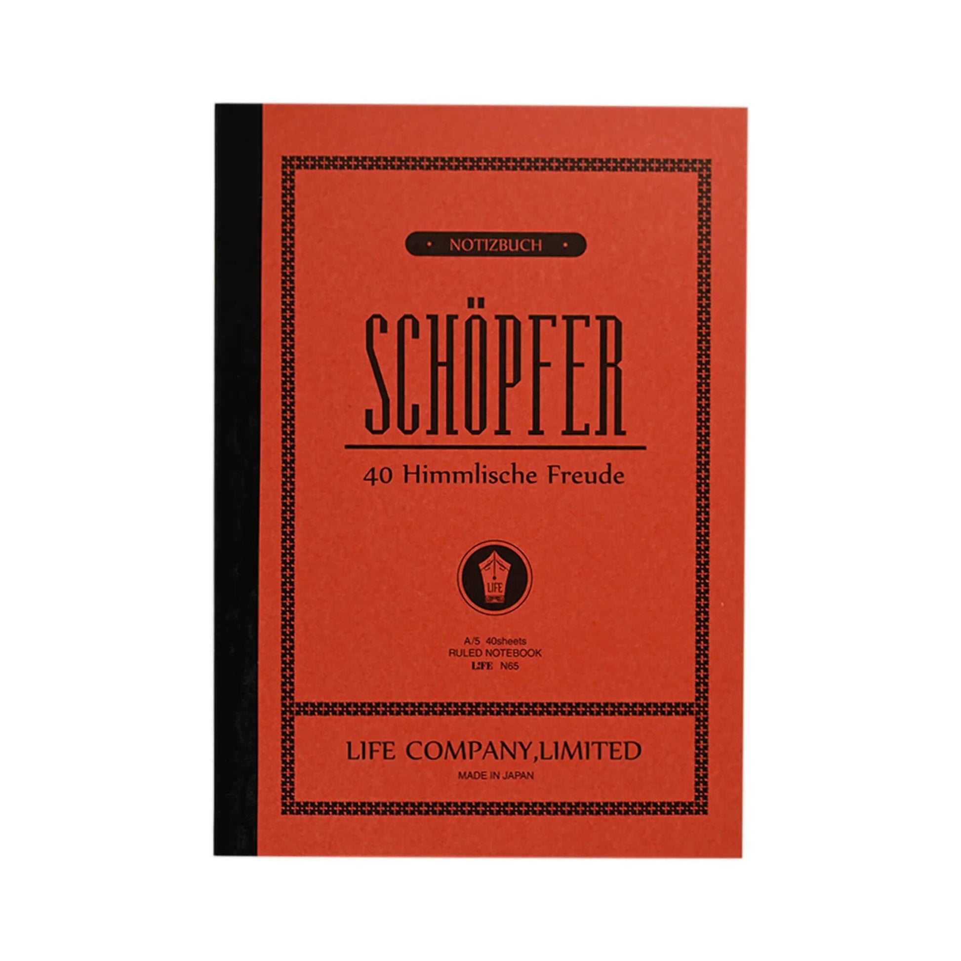 Life Schöpfer Notebook A5 - Ruled - Notebooks