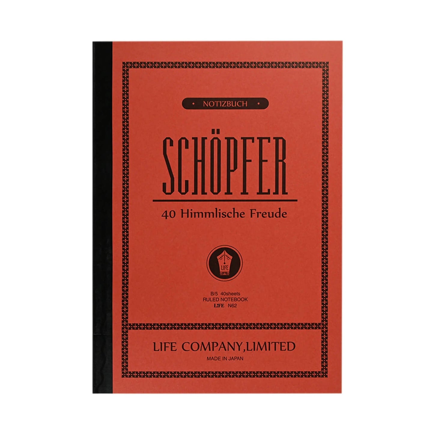 Life Schöpfer Notebook B5 - Ruled - Notebooks