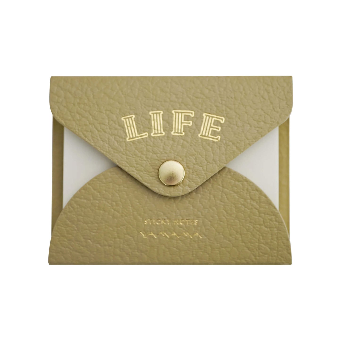 Life × YAMAMA Sticky Notes with Cover - Beige / Blank - Sticky Notes