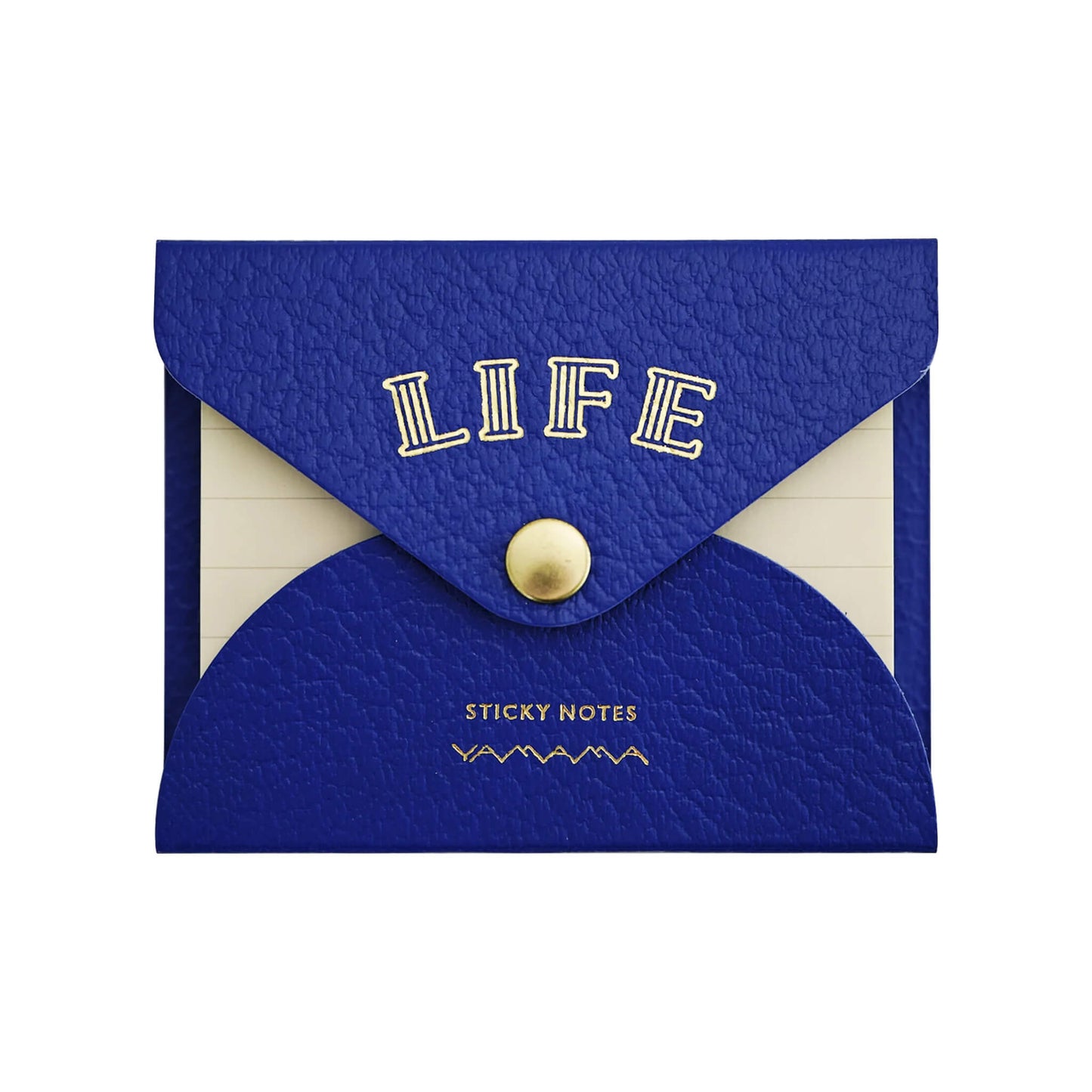Life × YAMAMA Sticky Notes with Cover - Blue / Ruled - Sticky Notes