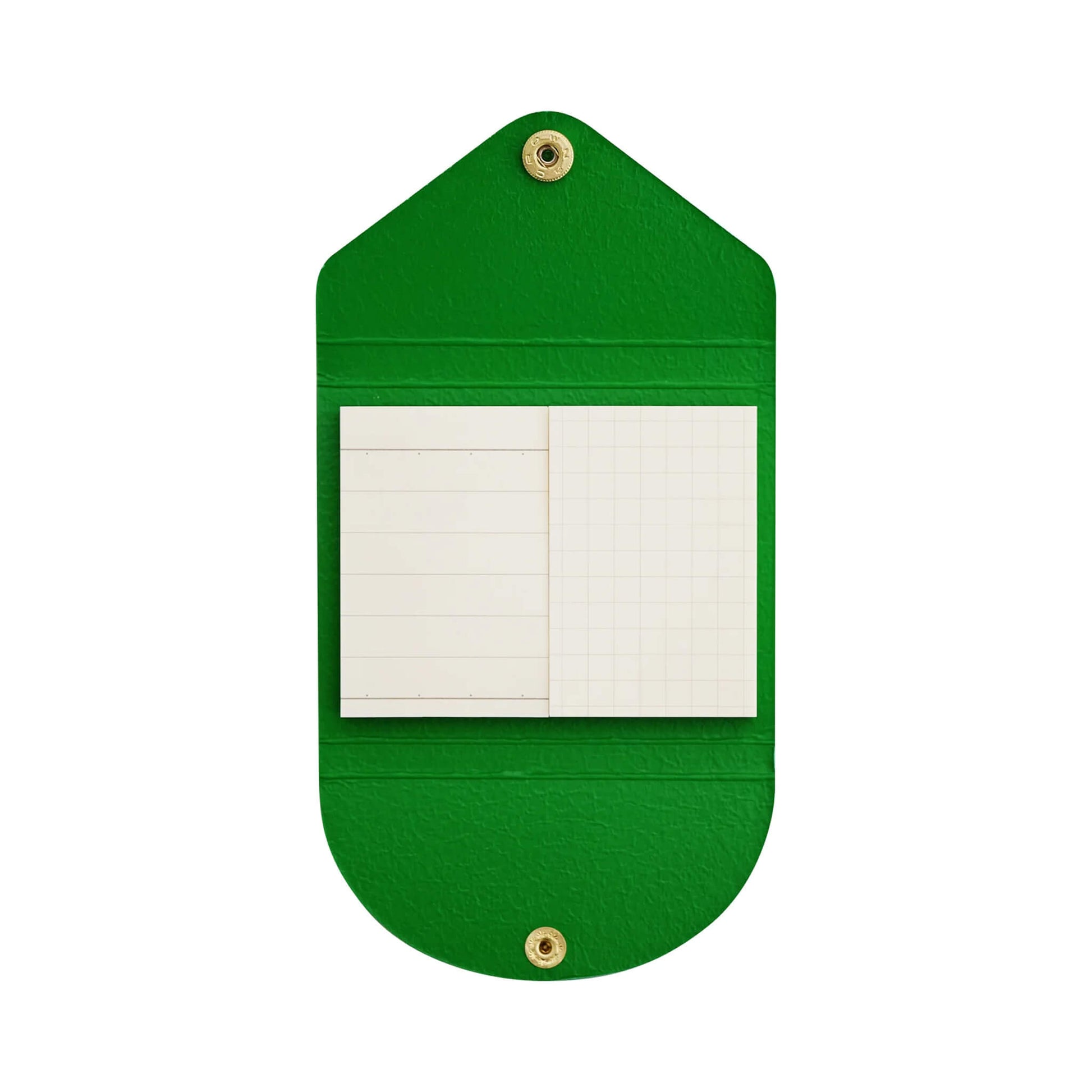 Life × YAMAMA Sticky Notes with Cover - Green / Ruled + Grid - Sticky Notes