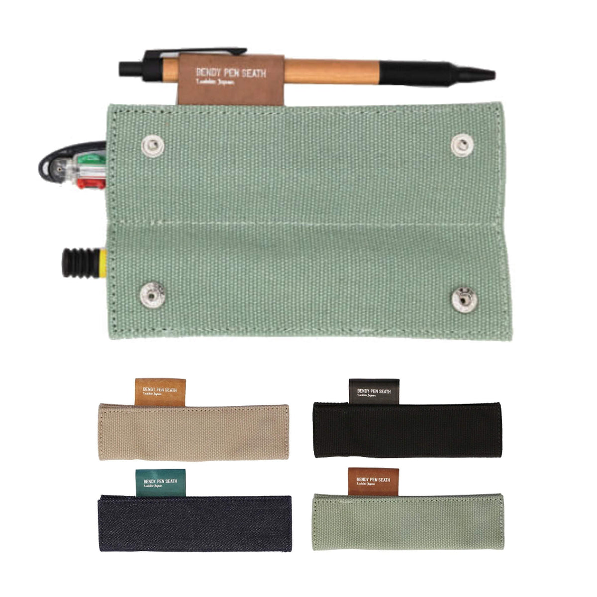 Luddite Bendy Pen Case 2+1 - Black - Pen Cases