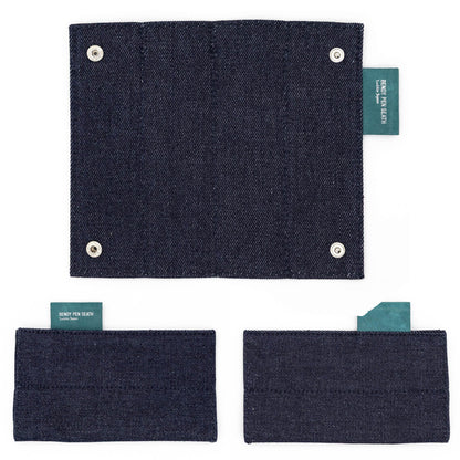 Luddite Bendy Pen Case 4+1 - Denim - Pen Cases