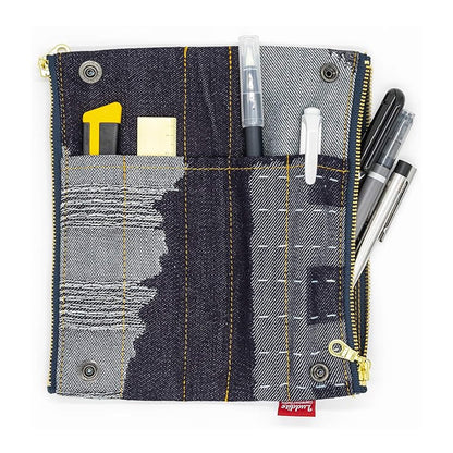Luddite Denim Bendy Pen Case - Okayama Denim - Pen Cases