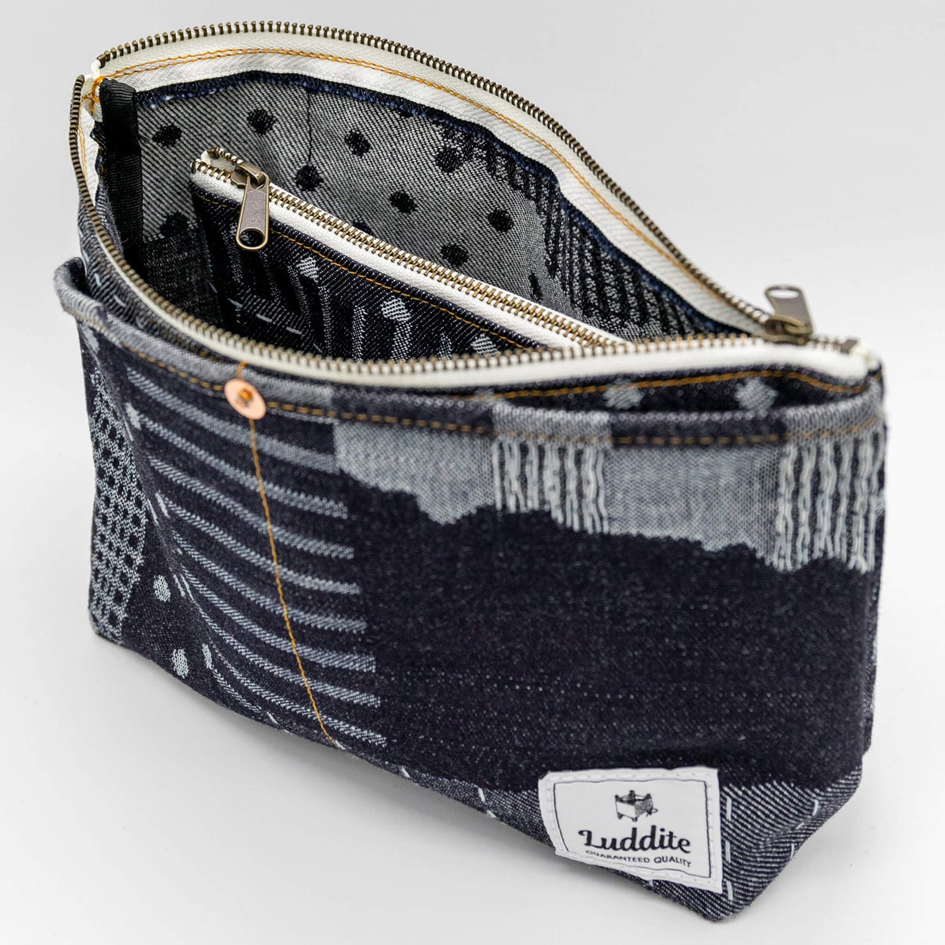 Luddite Denim Boat Pouch M - Okayama Denim - Pouches