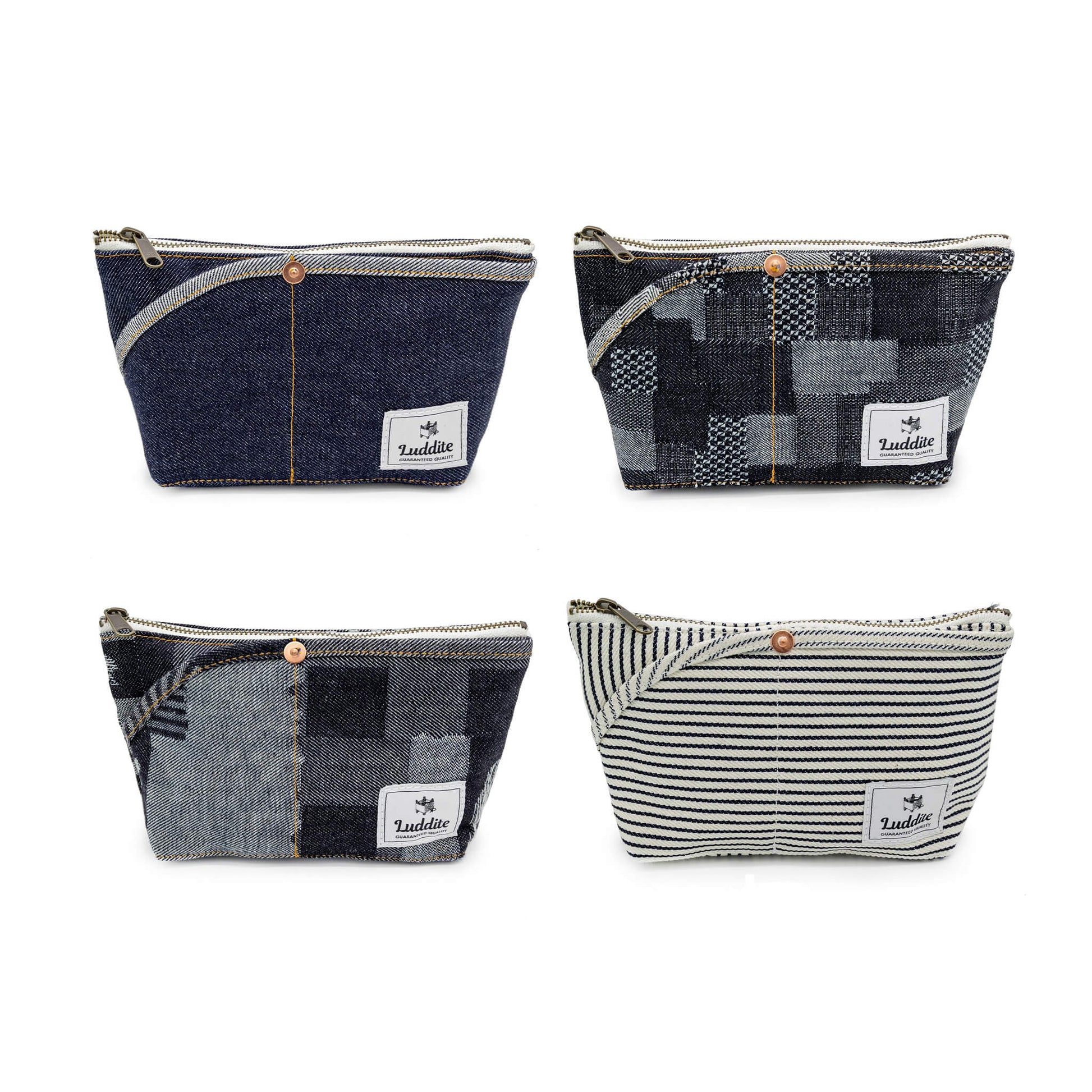 Luddite Denim Boat Pouch S - Okayama Denim - Pen Cases