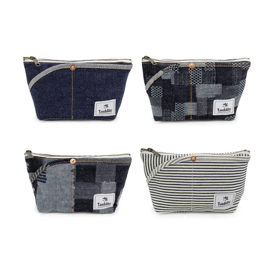 Luddite Denim Boat Pouch S - Okayama Denim - Pen Cases