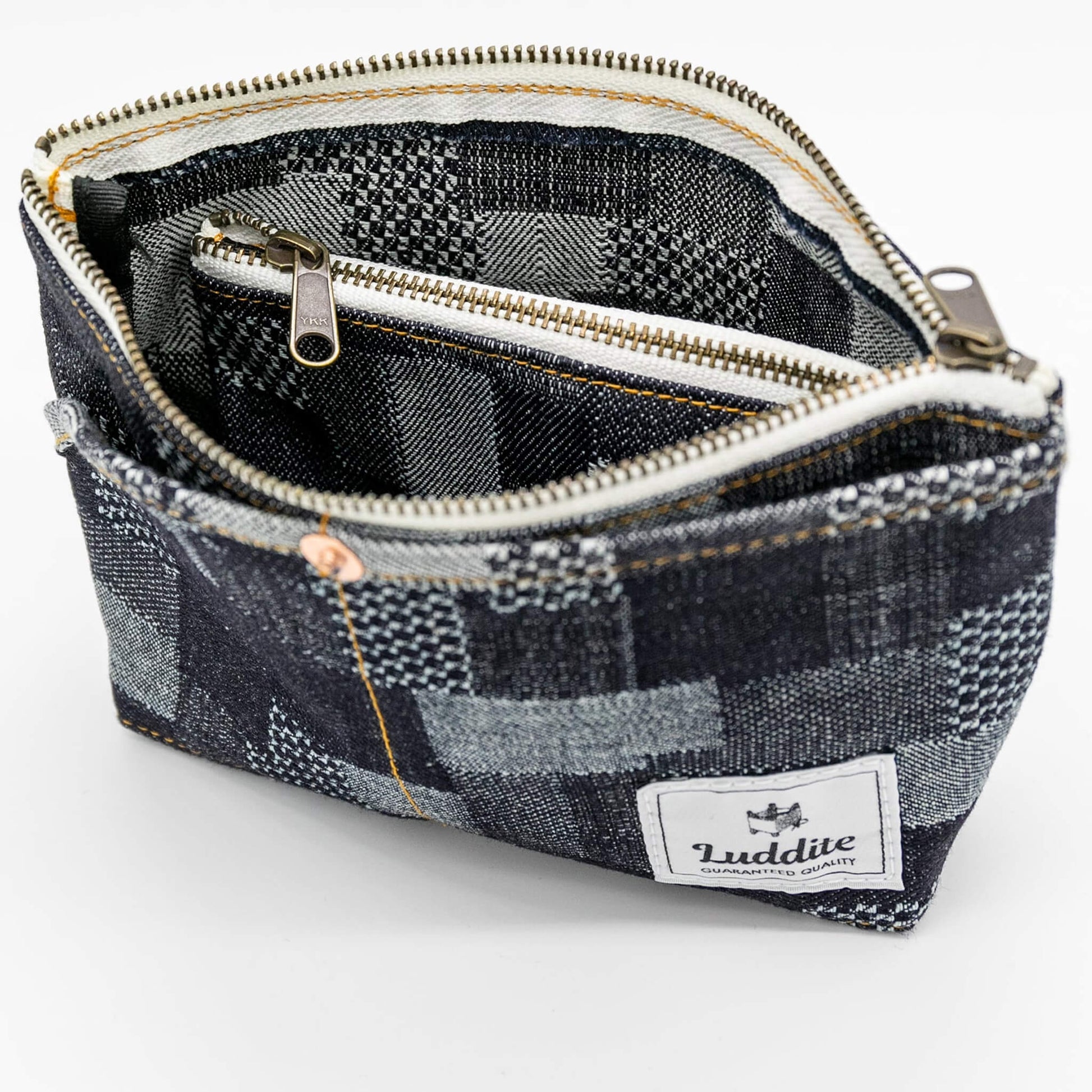 Luddite Denim Boat Pouch S - Okayama Denim - Pen Cases