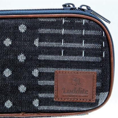Luddite Denim Round Zip Pen Case - Okayama Denim - Pen Cases