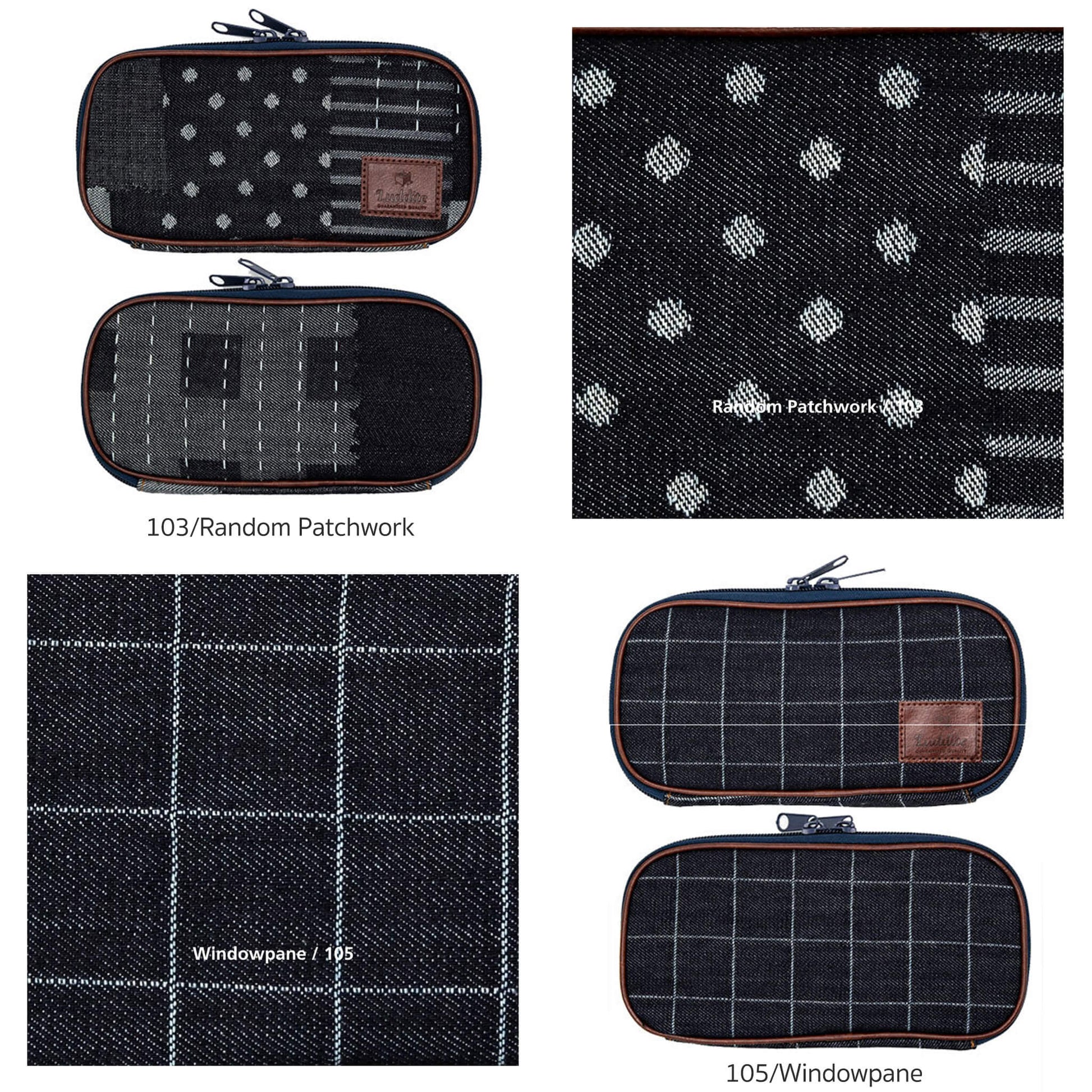 Luddite Denim Round Zip Pen Case - Okayama Denim - Pen Cases