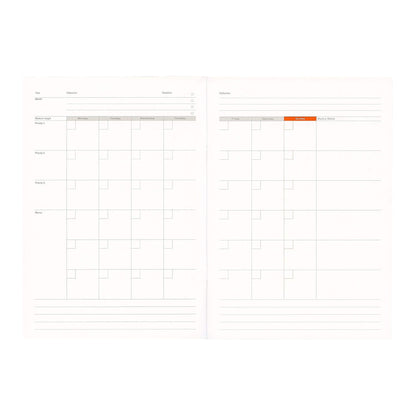 Luddite Function Notebook A5 - Monthly Planner - Diaries & Planners
