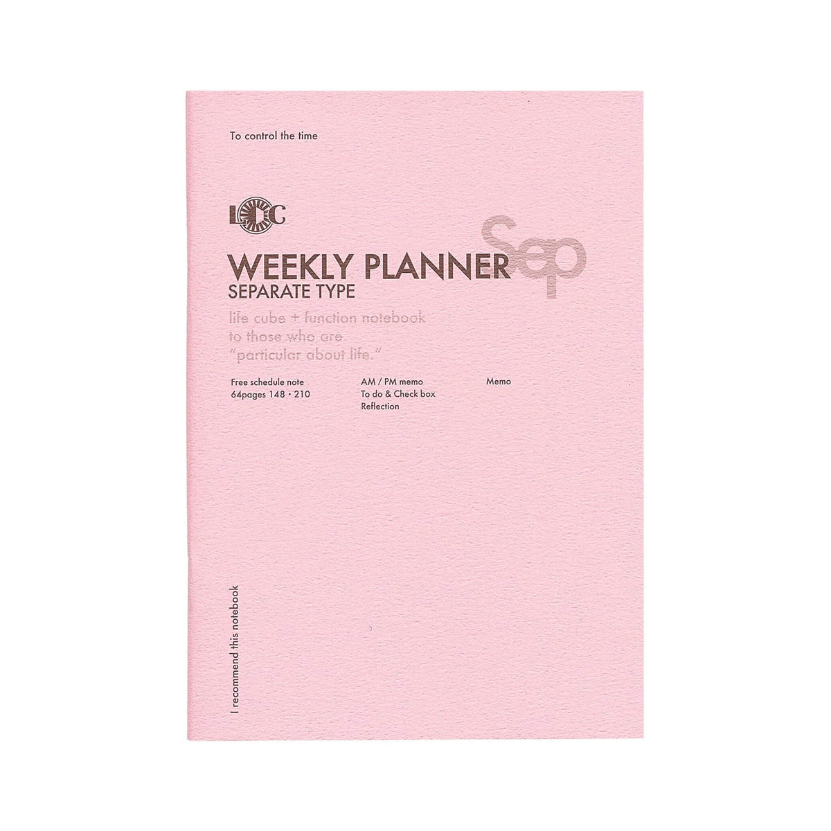 Luddite Function Notebook A5 - Weekly Planner Separate Type - Diaries & Planners