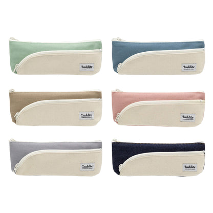 Luddite Two - tone Line Pen Case Slim - Blue Gray - Pen Cases