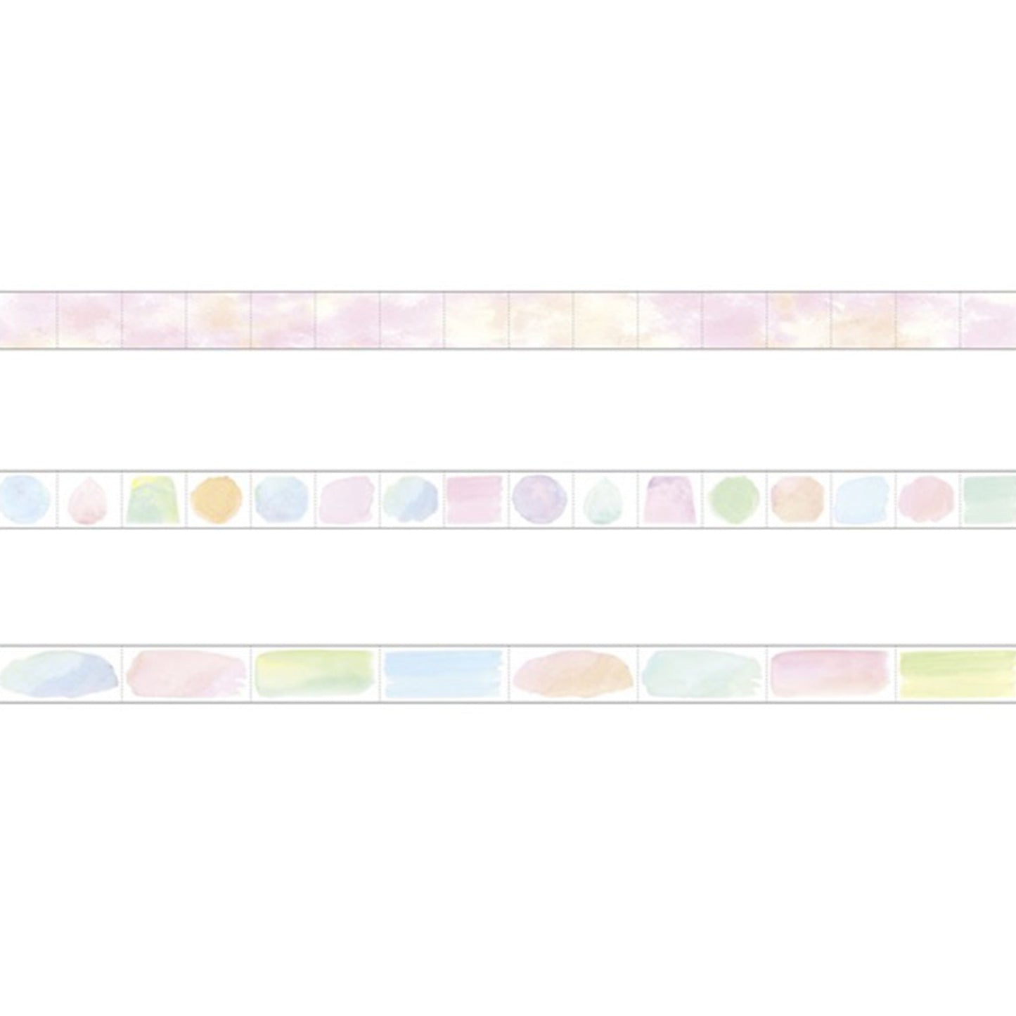 MARK'S Masté Writable Washi Tape 3 - pc Set - Watercolor Strokes - Washi Tapes