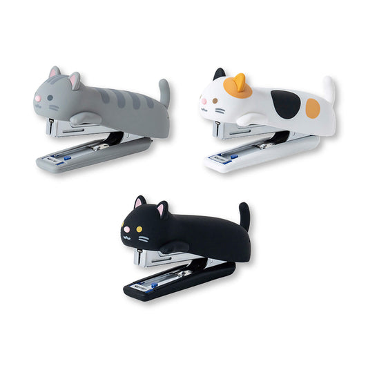 MAX Cat Silicone Cover Stapler HD-10NX - Black Cat - Staplers
