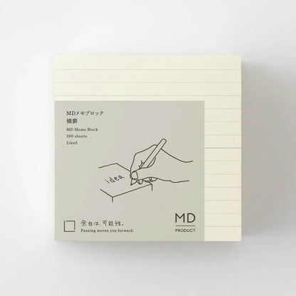 MD Block Memo Pad Lined - Memo Pads